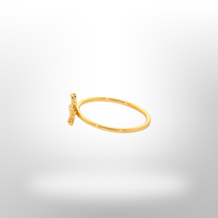 Alternative view of Bague Doré fleur NAFNAF