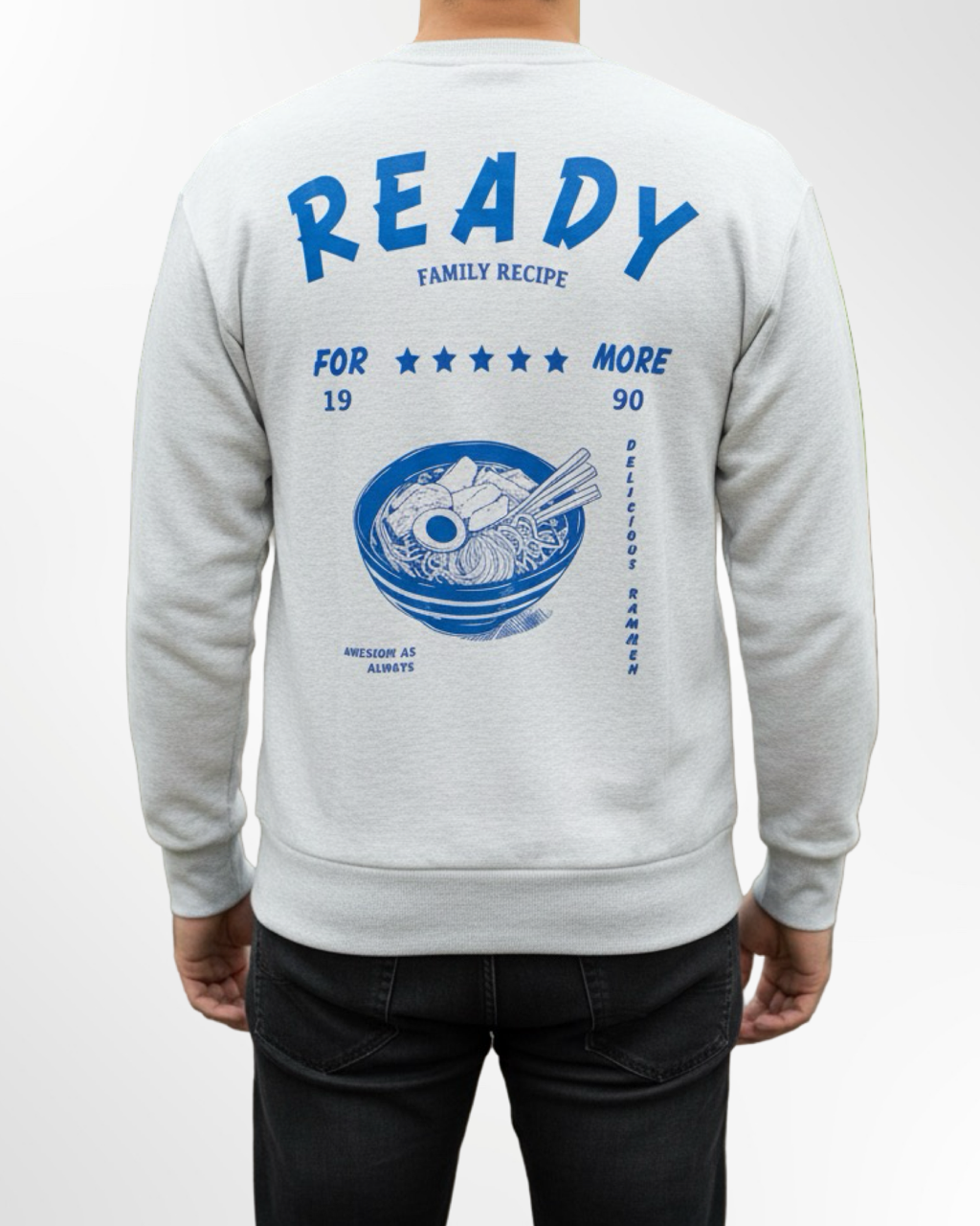 Sweat Gris clair Chiné JACK & JONES – Image 2