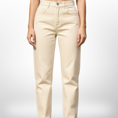 Jean Dad taille haute Ecru ASOS