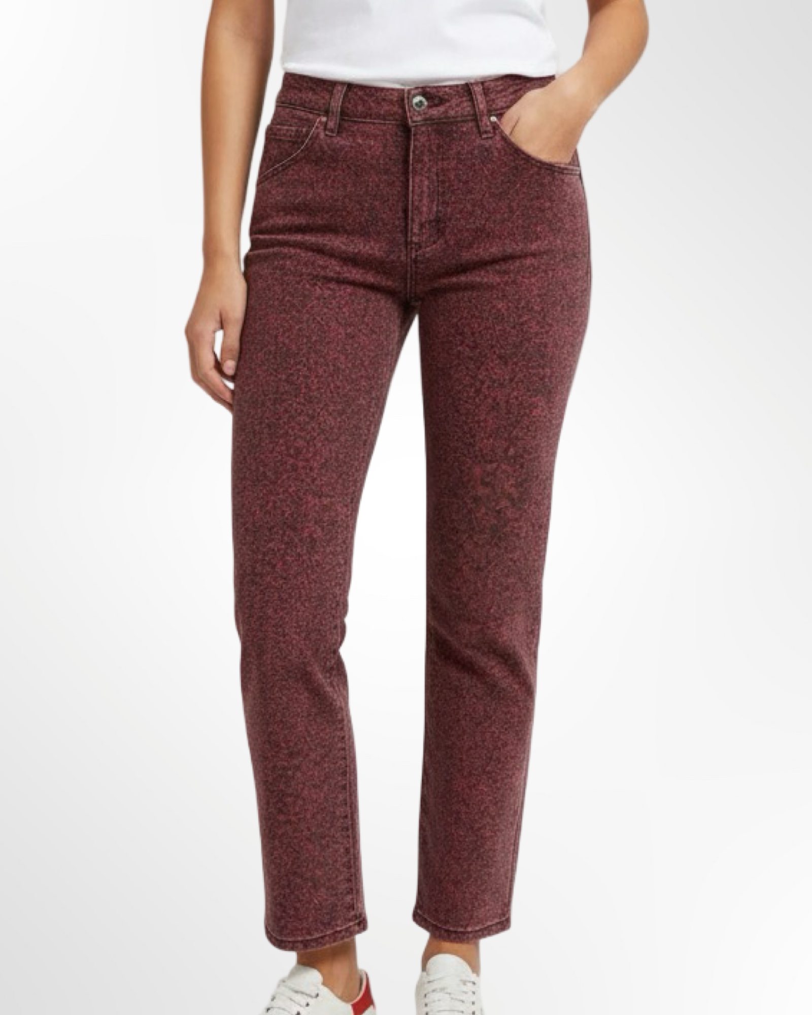 Jeans GUESS bordeaux noir – Image 2