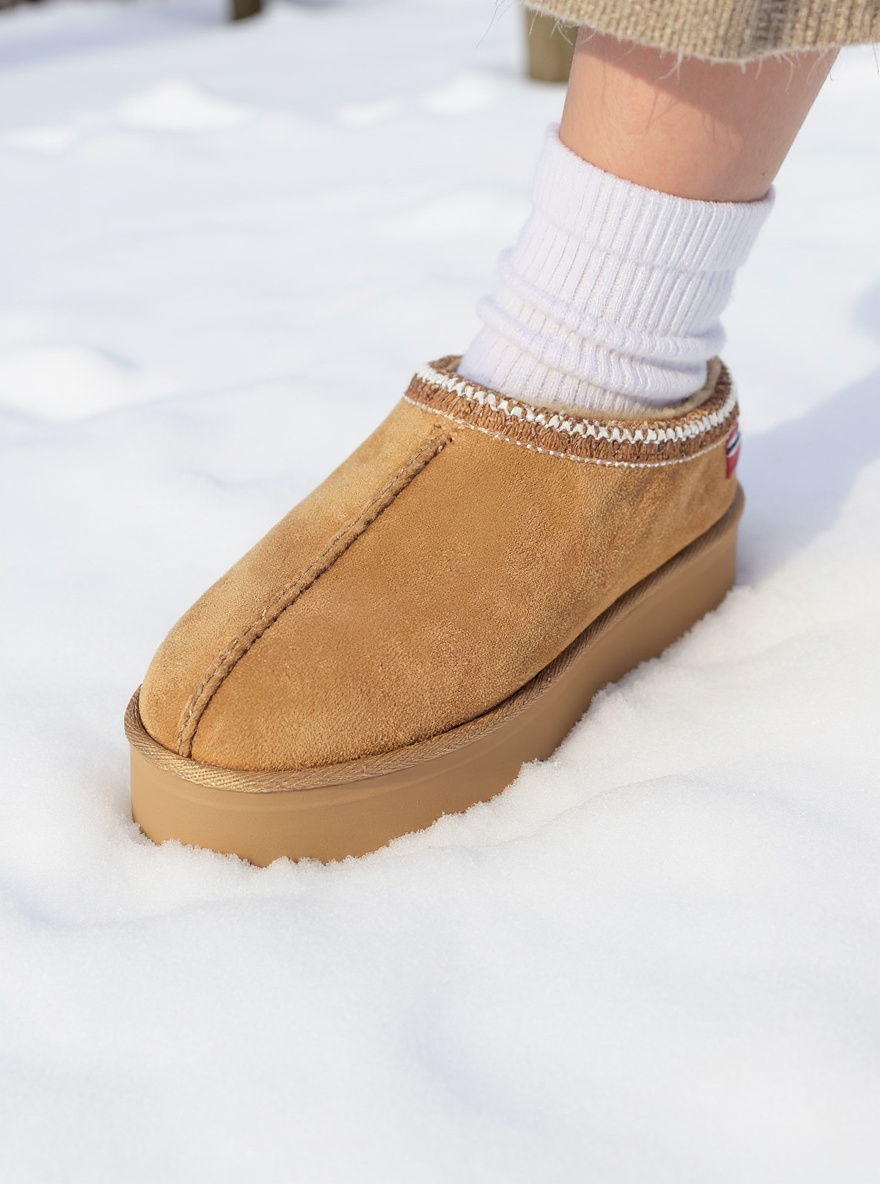 Low Boots plateformes One Marron GEOGRAPHICAL NORWAY – Image 2