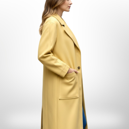 Manteau BENETTON Laine Camel