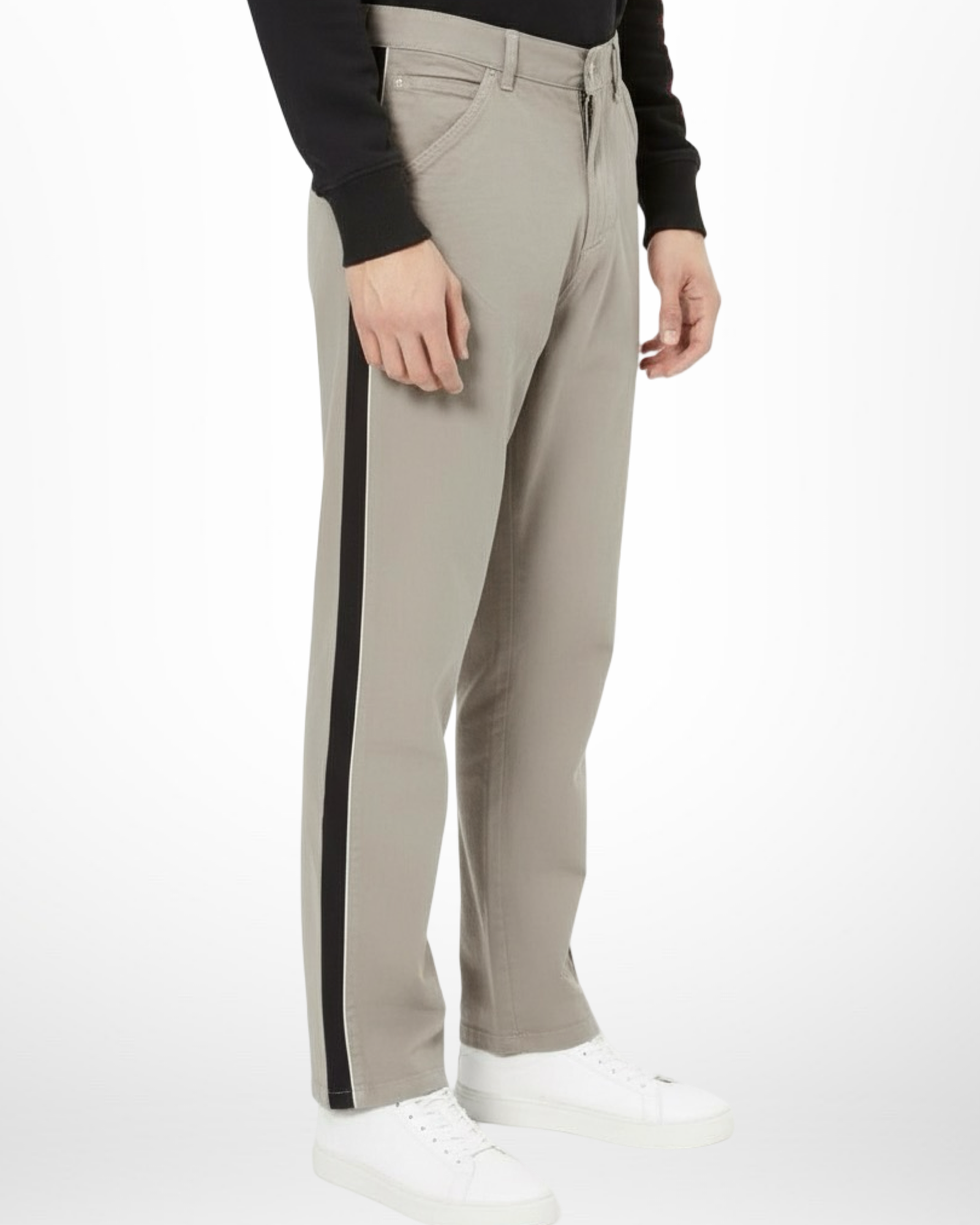 Pantalon Wide Legs Taupe BERSHKA