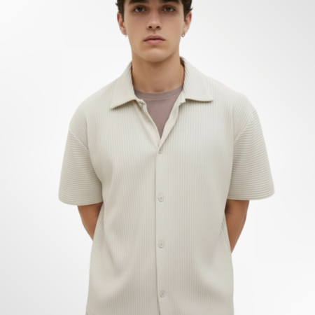 Alternative view of Chemise Beige JACK&JONES homme