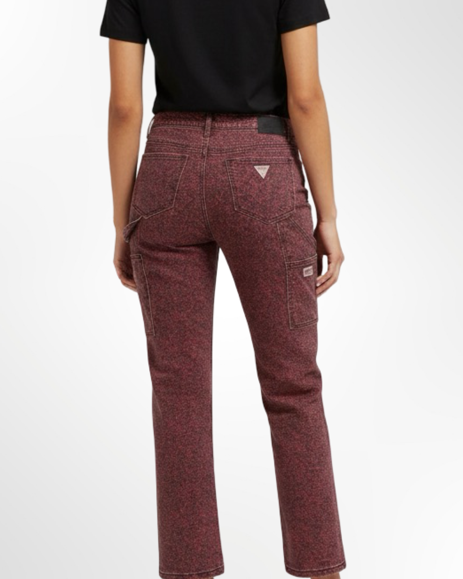 Jeans GUESS bordeaux noir – Image 3