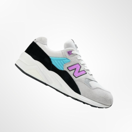 Sneakers en cuir 580 New Balance Gris homme