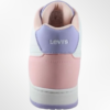 Basket Montante Femme Blanc Rose Violet LEVIS