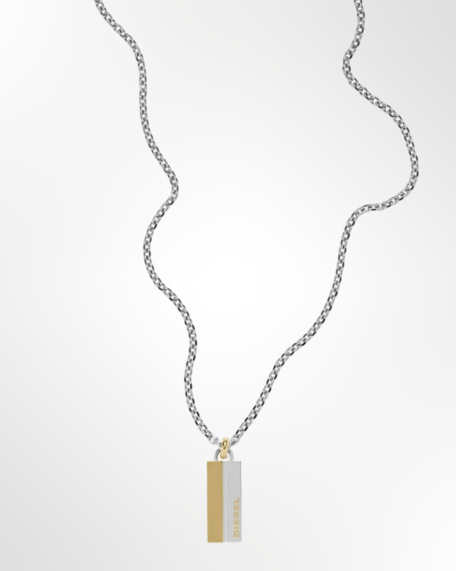 Collier Argent et Doré DIESEL – Image 2