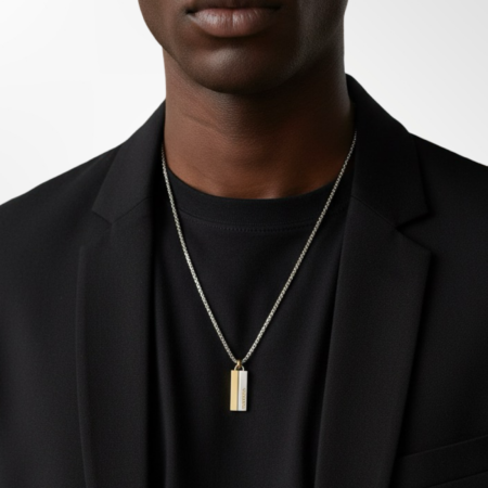 Collier Argent et Doré DIESEL