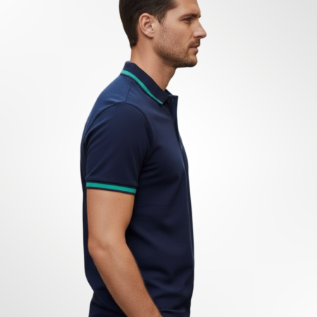 Alternative view of Polo bleu marine SCOTCH&SODA