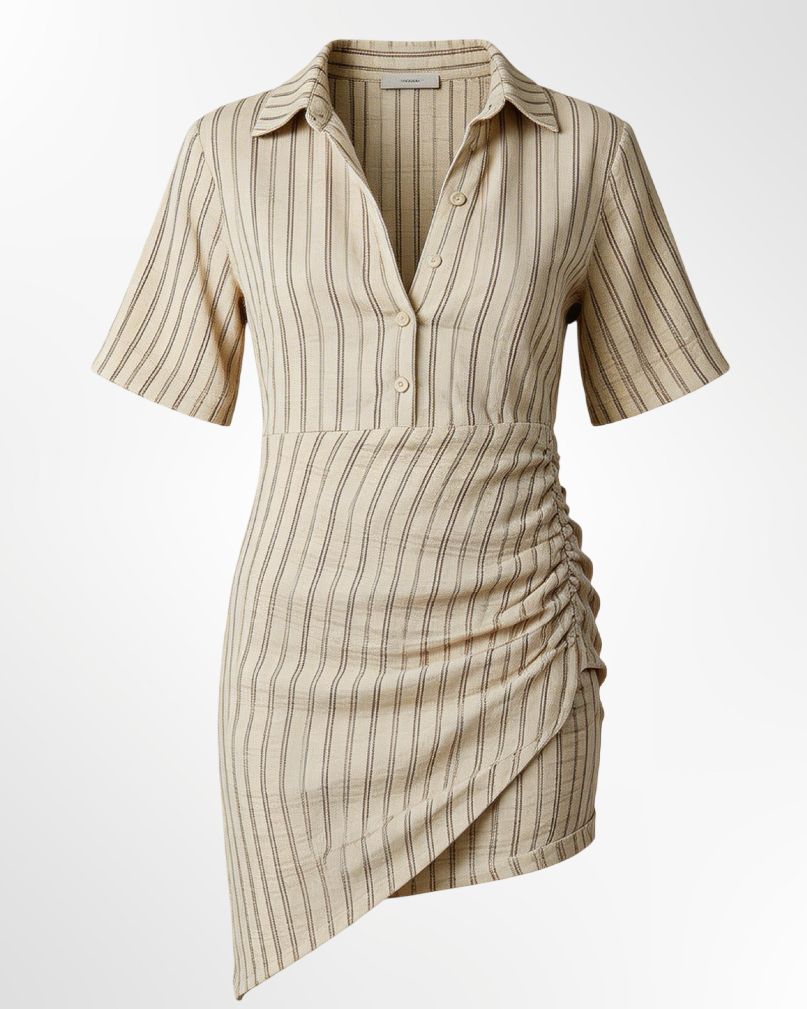 Robe trompe-l'oeil Beige BOOHOO