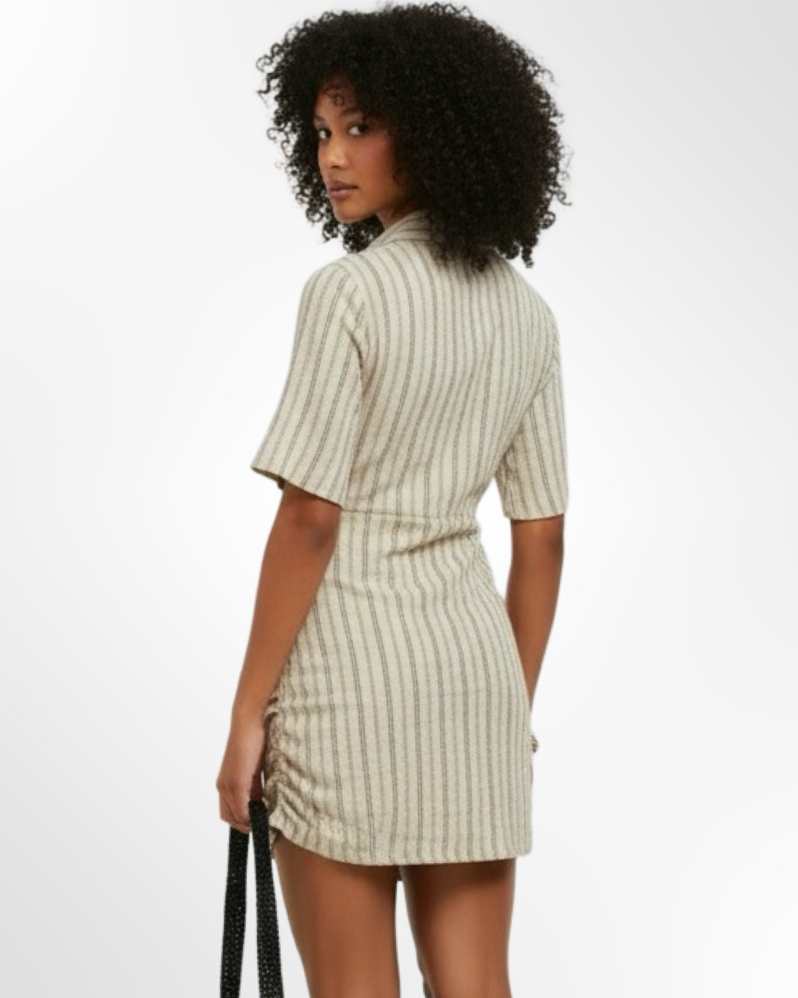 Robe trompe-l'oeil Beige BOOHOO – Image 4