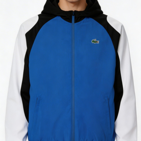 Veste LACOSTE Bleu Noir Blanc