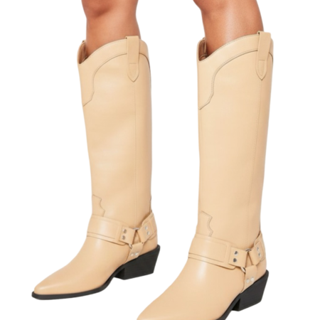 Alternative view of Bottes Beige PRETTY LITTLE THING